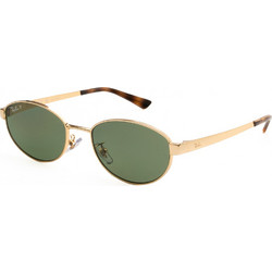 Ray-Ban RB3774D 001/9A Γυναικεία Γυαλιά Ηλίου Οβάλ Μεταλλικά Χρυσά με Πράσινο Φακό