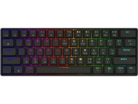 SAVIO Blackout X2 Μηχανικό Gaming Πληκτρολόγιο 60% με Outemu Blue Διακόπτες RGB Black