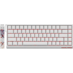 Madlions MAD 68 R Μηχανικό Gaming Πληκτρολόγιο 65% με Magnetic Διακόπτες RGB White