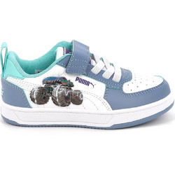 Puma Hot Wheels Monster Trucks Caven 2.0 Παιδικά Sneakers Λευκά Γαλάζια 403406-01
