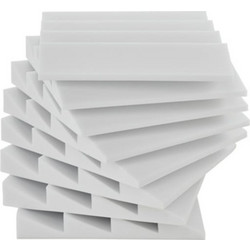 t.akustik WAW-7 Melamine Ηχοαπορροφητικό Πάνελ 60x60cm 1τμχ Λευκό
