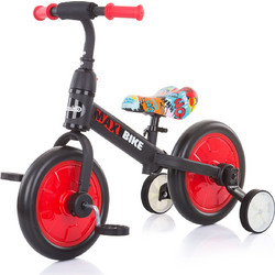 Chipolino Max Bike Παιδικό Ποδήλατο Ισορροπίας Μαύρο Κόκκινο