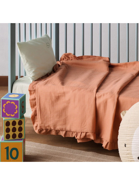 Kentia YN 25 Κουβέρτα Κούνιας 100x150 Πορτοκαλί
