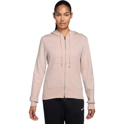 Nike Sportswear Phoenix Γυναικεία Ζακέτα Φούτερ Μακριά με Κουκούλα και Φερμουάρ Nude HJ0995-667