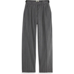 Scotch & Soda Υφασμάτινο Γυναικείο Παντελόνι Relaxed Εφαρμογή Ανθρακί ULH01009F-021