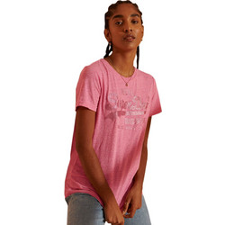 Superdry Γυναικείο Αθλητικό T-Shirt Φούξια W1010233B-4CO