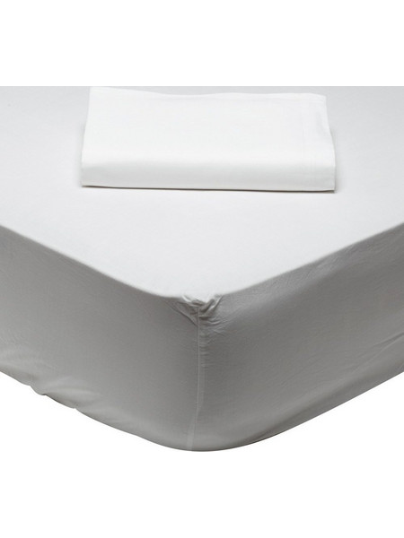 Das Home Σεντόνι King Size Βαμβακερό με Λάστιχο 180x200+35 Best 1001 Artic White