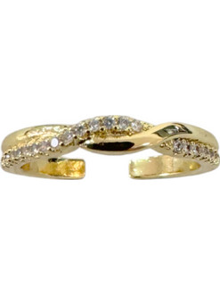 RO Accessories Γυναικείο Δαχτυλίδι Σειρέ Ολόβερο Xρυσό R145