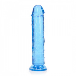 Shots RealRock Crystal Jelly Ρεαλιστικό Dildo με Βεντούζα 22cm Μπλε