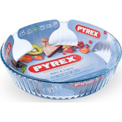 Pyrex Φόρμα Ζαχαροπλαστικής Γυάλινη για Τάρτα Στρογγυλή 26cm 381800