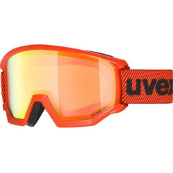 Uvex Athletic FM Μάσκα Σκι & Snowboard Ενηλίκων Πορτοκαλί με Φακό Καθρέπτη Πορτοκαλί