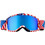 Tradesor HX040 Μάσκα Σκι & Snowboard Παιδική Κόκκινη με Φακό Καθρέπτη Μπλε