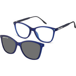 Sunoptic TRC295B Γυναικείος Σκελετός Γυαλιών Οράσεως με Clip-On Κοκάλινος Μπλε