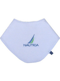 Nautica Des. 921 Σαλιάρα Μπαντάνα από 100% Βαμβάκι με Κουμπί Γαλάζια