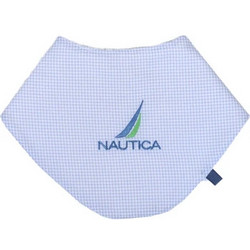Nautica Des. 921 Σαλιάρα Μπαντάνα από 100% Βαμβάκι με Κουμπί Γαλάζια