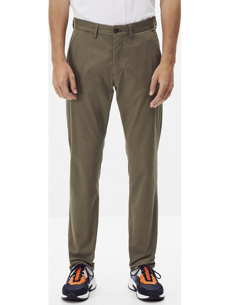 Celio Ανδρικό Παντελόνι Chino Ελαστικό Κανονική Εφαρμογή Χακί C-POBELT