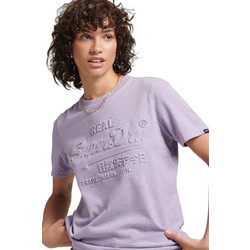 Superdry Γυναικείο Αθλητικό T-Shirt Λιλά W1011031A-9AO