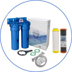 Aqua Filter FHPRN12-B-TWIN Διπλό Φίλτρο Νερού Κάτω Πάγκου με FCCBL-P και FCCST