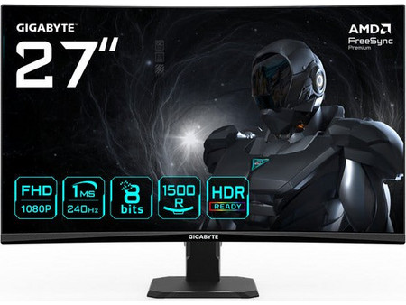 Gigabyte GS27FC2 VA HDR Curved Gaming Monitor 27" 1920x1080 FHD 240Hz 1ms