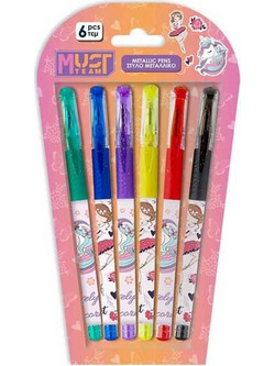 Must Unicorn - I Love Ballet Σετ Στυλό Διαρκείας 6τμχ 586516