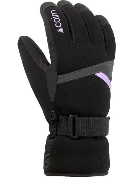 Cairn Styl 2 M C-Tex Αδιάβροχα Ανδρικά Γάντια Σκι & Snowboard Μαύρα Λιλά