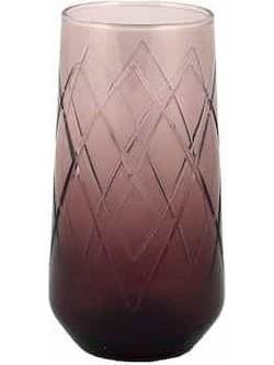 Marva Σετ Ποτήρια Νερού Γυάλινα London Freddo Καφέ 470ml 6τμχ 847041