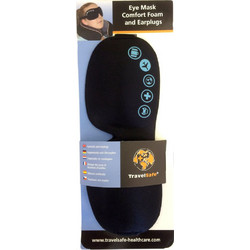 TravelSafe Comfort Foam Earplugs Μάσκα Ύπνου Μαύρη