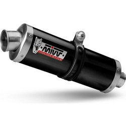 MIVV Oval Τελικό Εξάτμισης για Yamaha Tenere 700 με Σιγαστήρα Black