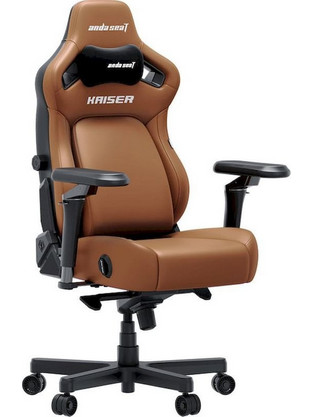 Anda Seat Kaiser 4 V2 XLarge Καρέκλα Gaming Δερματίνης με Ρυθμιζόμενα Μπράτσα Καφέ