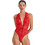 Milena By Paris Sexy Κορμάκι String See Through με Δαντέλα Κόκκινο 2506