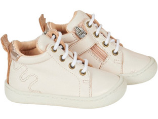 Easy Παιδικά Sneakers Μποτάκια Μπεζ Σομόν AJZ60A-37