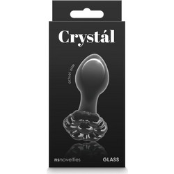 NS Novelties Crystal Flower Πρωκτική Σφήνα 9cm Διαφανής