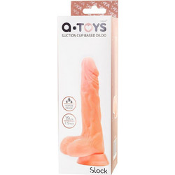 ToyFa A-Toys Slock Ρεαλιστικό Dildo με Βεντούζα & Όρχεις 19cm Flesh