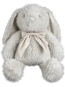 Enesco Κουνέλι Γκρι με Glitter Φιόγκο 32cm