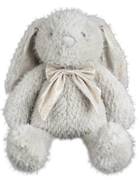 Enesco Κουνέλι Γκρι με Glitter Φιόγκο 32cm
