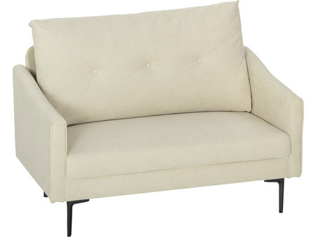 HOMCOM Διθέσιος Καναπές Βελούδινος Μπεζ 124x73x92cm 83B-483V00CW