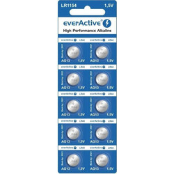 everActive AG13/L1154/LR44/157/V13GA/RW82/A76 LR44/G13 10 τμχ