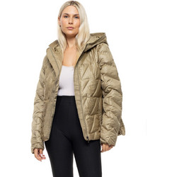 Splendid Γυναικείο Μπουφάν Χειμωνιάτικο Puffer Μακρύ Χακί 999-9891-228
