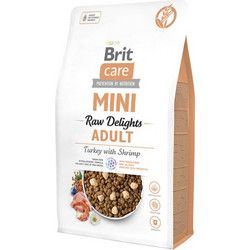 Brit Care Mini Adult Grain Free Raw Delights with Turkey & Shrimps 2kg