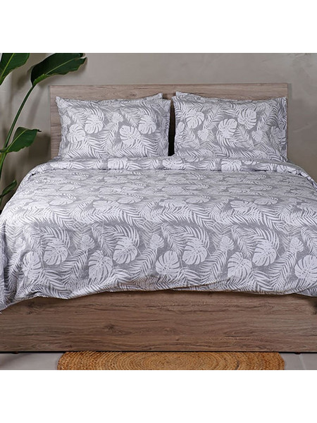 Sunshine Home Σετ Σεντόνια Μονά Βαμβακερά 165x270 Feelings 2038 Grey