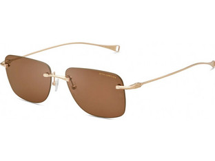 Dita DLS119 01 Ανδρικά Γυαλιά Ηλίου Aviator Μεταλλικά Χρυσά με Καφέ Φακό