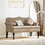 vidaXL Καναπές από Δερματίνη Εκρού 120x65x75cm 42019283
