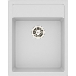 Unixton Leto-38 Ένθετος Νεροχύτης Γρανίτη Ματ Grey 39x50cm