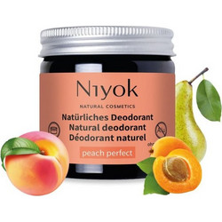 Niyok Peach Φυσικό Αποσμητικό σε Κρέμα 24h Χωρίς Αλουμίνιο 40ml
