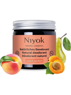 Niyok Peach Φυσικό Αποσμητικό σε Κρέμα 24h Χωρίς Αλουμίνιο 40ml