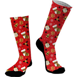 Dimisocks Do You Dare Christmas Bells Χριστουγεννιάτικες Ανδρικές Κάλτσες Ψηλές Κόκκινες 70055