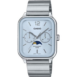 Casio Ανδρικό Ρολόι Χρονογράφος με Ασημί Μεταλλικό Μπρασελέ MTP-M305D-2A