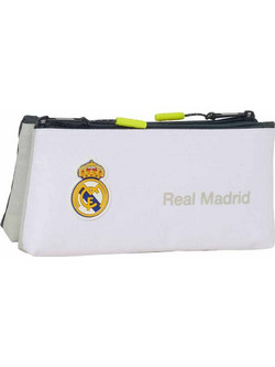 Safta Real Madrid Κασετίνα με 2 Θήκες Λευκή S4312989