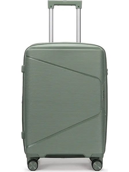 Amber AM1018 Βαλίτσα Μεσαία 66x42x25cm με 4 Ρόδες Χακί