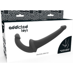 Addicted Toys with RNA Strapless Strap On με Dildo 26cm Μαύρο